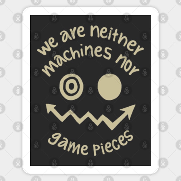 We Are Neither Sticker by Plan8